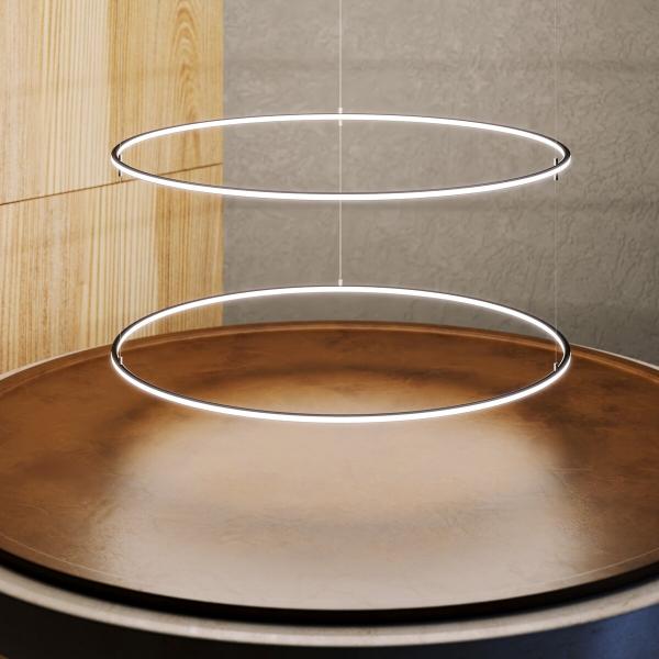 LED Element für kreisförmige Lichtinstallationen an der Decke